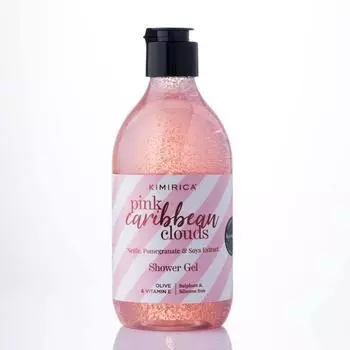 Гель для душа Kimirica Pink Caribbean Clouds без сульфатов с полезными свойствами красного яблока и калабрийского бергамота | 100% веганский продукт 300 мл