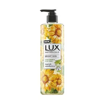 Гель для душа Lux Botanicals, подсолнух и алоэ вера, гель для душа для женщин, 100% натуральные экстракты, придает коже сияние, без парабенов, 450 мл