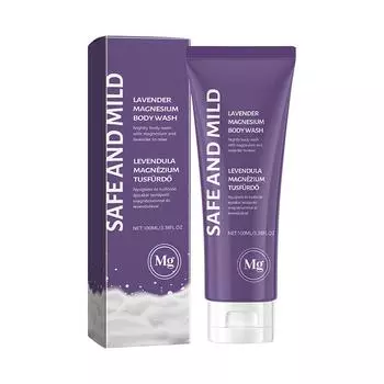 Гель для душа «Мелатонин, лаванда, магний»; Гель для душа с магнием; Гель для душа Лаванда Снятие стресса 100 мл фиолетовый