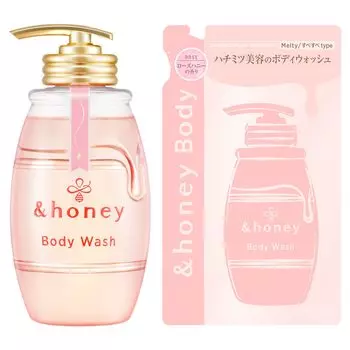 Гель для душа Melty Moist, сменный блок 500 мл, мыло для тела с медом 440 мл + |