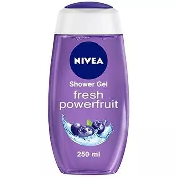 Гель для душа NIVEA Fresh Power Fruit 250 мл | Гель для душа с натуральными фруктовыми экстрактами | Летняя свежесть кожи | Без микропластика | Чистая, здоровая и увлажненная кожа