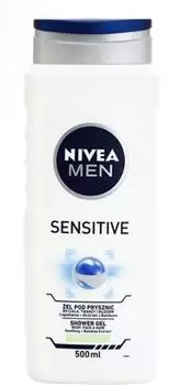 Гель для душа Nivea Men Sensitive для мужчин TU прозрачный