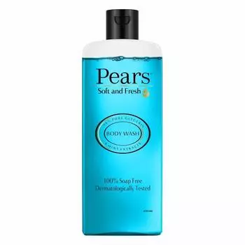 Гель для душа Pears Soft & Fresh 250 мл с глицерином и свежей мятой, охлаждающий гель для душа для купания - без парабенов, для мужчин и женщин