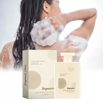 Гель для душа Rose Perfume Moisturizing Body Wash Lasting Care Skin Barrier Deep Moisturizing Clean Skin Mild Fresh Perfume Body Wash 300ML жёлтый