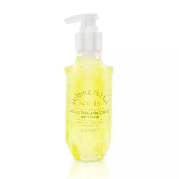 Гель для душа с ароматом лепестков жасмина Sfralls 225 г Глубоко увлажняет и питает, эффективно очищает и удаляет грязь жёлтый