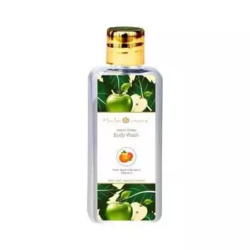 Гель для душа с Зеленым яблоком, Мандарином и Витамином Е (100 мл), Body Wash Green Apple Mandarin Vitamin E, Herbs & More