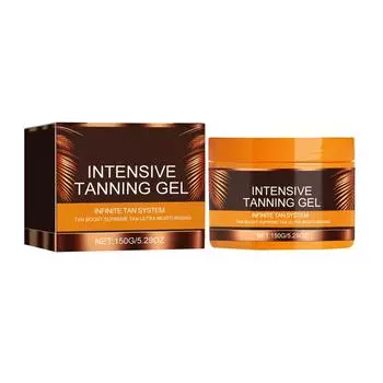 Гель для интенсивного загара, натуральная паста-ускоритель загара, гель-кремы для загара для соляриев и улицы, 150 г оранжевый