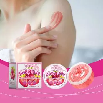 Гель для тела Strawberry Jelly Увлажняющий, увлажняющий, контролирующий жирность, освежающий гель для ухода за кожей тела 200g