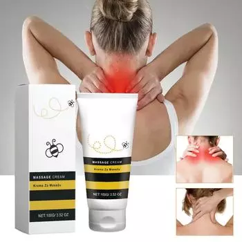 Гель для ухода за пчелами Гель для ухода за пчелами успокаивает шею, талию, спину, руки и ноги, расслабляет мышцы, суставы, уход за суставами, 100 мл белый