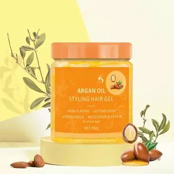 Гель для укладки волос, который не липкий, контролируемый и блестящий, подходит для любого типа волос и кос, One Size белый