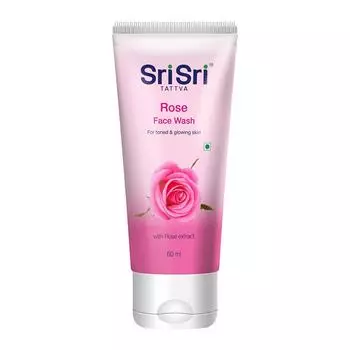 Гель для умывания с экстрактом Розы (60 мл), Rose Face Wash, Sri Sri Tattva 4.875