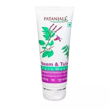 Гель для умывания с Нимом и Тулси (60 г), Neem Tulsi Face Wash, Patanjali 5.3625