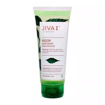 Гель для умывания с Нимом: против прыщей (100 г), Neem Face Wash, Jiva 7.1375