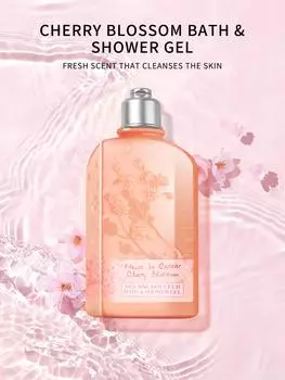 Гель для ванны и душа L Occitane en Provence Cherry Blossom - 8,4 жидких унций/250 мл 8.4 FL.OZ./250ML