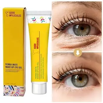 Гель для век Wake Up, крем для глаз с кофеином, подтягивающий, осветляющий, разглаживающий мелкие морщинки, увлажняющий крем для ухода за кожей вокруг глаз 15ml