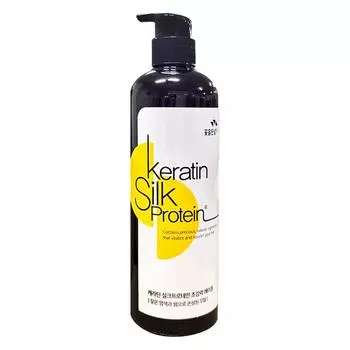 Гель для волос Man with Flowers Keratin Silk Protein Super Strong, 500 мл, 1 шт.