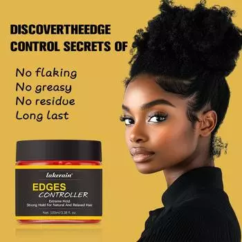 Гель для волос с сильной фиксацией Edge Control, густые края, гель для укладки, нежирный, не шелушится, не оставляет белого налета, долго держится, поддерживает все типы волос 160g