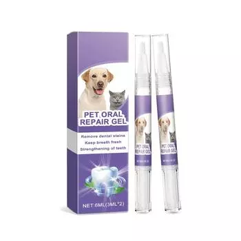 Гель для восстановления полости рта домашних животных, удаление неприятного запаха изо рта и зубного камня, освежение дыхания домашних животных, уход за зубами и чистка 6 мл One Size