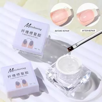 Гель для восстановления волокон ногтей, быстрое восстановление остаточного ломкого ногтя, специальный фототерапевтический гель для укрепления, придания формы