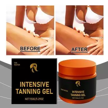 Гель для загара Бронзирующий лосьон для тела Пшеничный цвет Крем для ухода за кожей Лосьон для автозагара Крем для автозагара Легко впитывается One Size чёрный