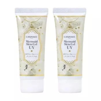 Гель для загара Canmake Mermaid Skin Gel UV, C02 Sunny Yellow, 2 шт.