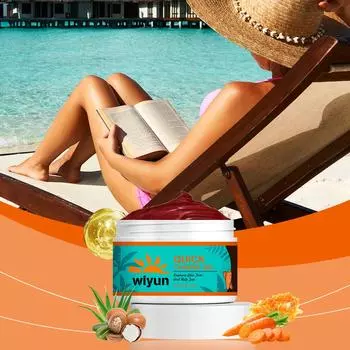 Гель для загара, для идеального отдыха на пляже и на открытом воздухе, с натуральным алоэ, морковным маслом, медом, оливковым маслом, аргановым маслом. One Size