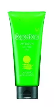 Гель для загара Taisho Pharmaceutical Coppertone, увлажняющий для обгоревшей на солнце кожи. Содержит алоэ и ментол. Без запаха, без масла, 140 г.