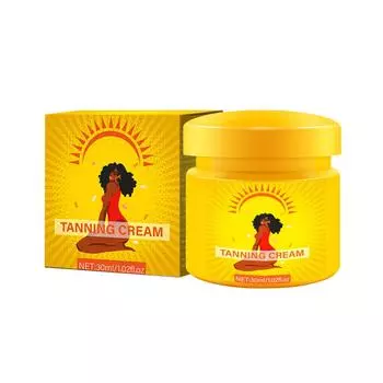 Гель для загараИнтенсивный гель для загара Гель для загара для солярия Стойкий водостойкий для потрясающего загара для тела и лица30 г жёлтый