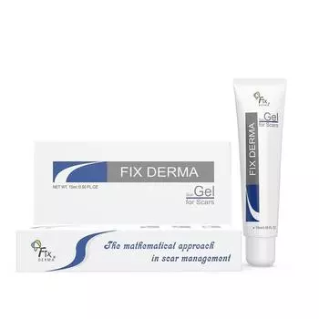 Гель Fixderma Scar, уменьшает шрамы от угревой сыпи, шрамы от хирургических операций, шрамы от травм, шрамы от ожогов, келоидные шрамы, гель для уменьшения шрамов, подходит для всех типов кожи - 15 г