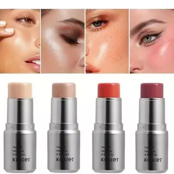 Гель-хайлайтер-стик с водным блеском естественным образом осветляет лицо 01