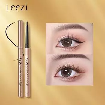 Гель-карандаш-подводка для глаз Leezi удерживает макияж, не размазывая Гель-карандаш для глаз с очень тонкой подводкой 01 чёрный