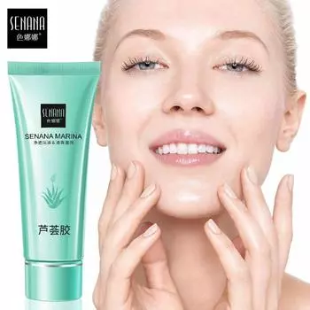 Гель-крем для лица SENANA с алоэ вера, против прыщей, против чувствительного жирного блеска, восстанавливающий увлажняющий крем после загара, успокаивающий уход за кожей, 40 г 40g