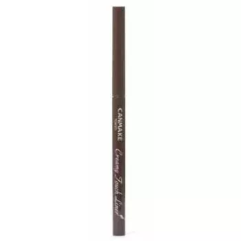 Гель-лайнер Canmake Creamy Touch Liner 02, средний коричневый, одинарный, 0,08 г