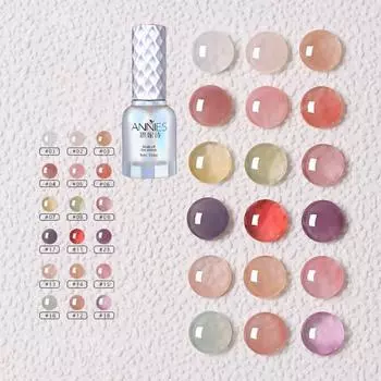 Гель-лак для ногтей, 15 мл, полупрозрачный желейный гель, полуперманентный розовый УФ-гель для ногтей, лак для ногтей 2