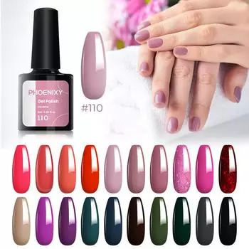 Гель-лак для ногтей PHOENIXY, 20 цветов, 8 мл, блестящий гель-лак для всех сезонов - Домашний салон, дизайн ногтей своими руками 262