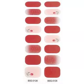 Гелевые наклейки для ногтей Новые полуобожженные наклейки для ногтей золотого цвета