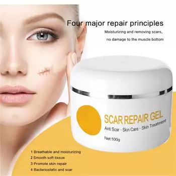 Гель от рубцов, ожогов, прыщей, кесарева сечения, растяжек, келоидов, крем для удаления старых и новых, подходит для женщин