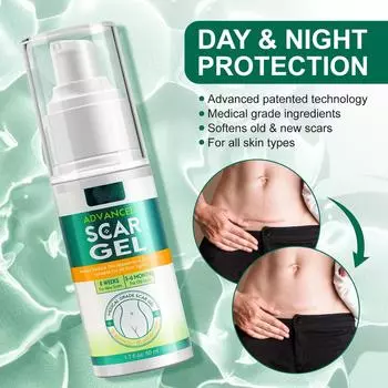 Гель от шрамов, осветляет шрамы, восстанавливает шрамы после кесарева сечения и лечит ожоги 50 мл