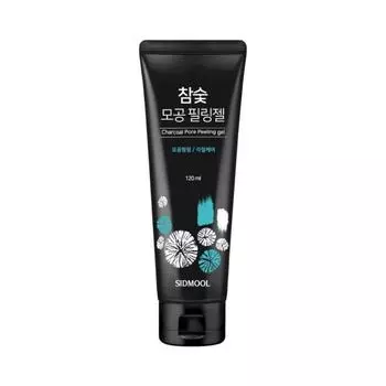 Гель-пилинг для пор Seedmul Charcoal Pore Peeling Gel 120 мл, рекомендуется для очищения омертвевших клеток кожи, пор и черных точек, 1 шт.