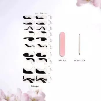 Гель полузастывший накладной маникюрный патч водостойкий долговечный полузастывший накладной маникюрный патч легкий изменяемый 6.5*18