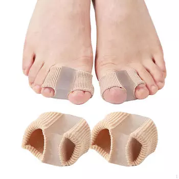 Гель-разделитель пальцев на 2 шт. для разделения перекрывающихся пальцев Легкая повязка на рукавах L 3.2x1.8x2.2 cm_Irregular