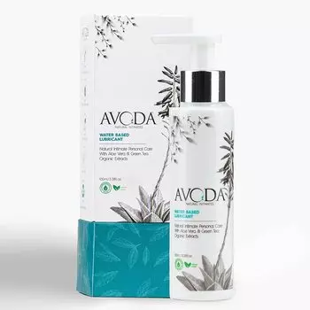 Гель-смазка для интимной гигиены на водной основе Avoda Natural Intimates 100 мл для женщин и мужчин (Органические экстракты, Гипоаллергенный, Вагинальный увлажняющий крем), AWBL100