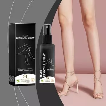 Гель-спрей для удаления волос Мягкое и нераздражающее удаление волос Бесследное эффективное удаление волос 100 мл белый