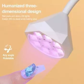 Гель УФ-освещение для ногтей с автоматическим датчиком мощности Большая сушилка Мягкая, не ослепляющая Быстросохнущая