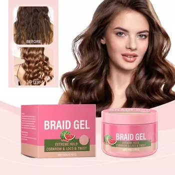 Гель-вода для укладки, увлажняющее масло для головы, гель для укладки, спрей для волос, парикмахерский гель-крем, воск для укладки волос. розовый