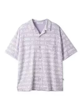 gelato pique МУЖСКАЯ рубашка с принтом Message PHCT242944 LAV