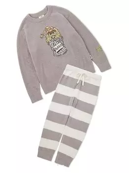 Gelato Pique Sesame Street Homme Motif JQD Pullover Long Pants PMNT245059 & Set, Men s, Gray, серый