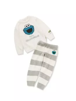 Gelato Pique Sesame Street JQD Pullover Long Pants Small Kids & Set, PKNT235409, Blue, синий