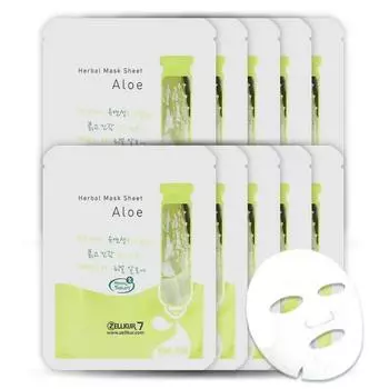 Gelcoor Aloe Sheet Mask 10ea Mask Pack Recommendation Face Pack Moisture Pack 1 pack per day