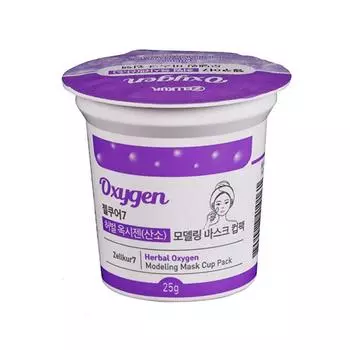 GelCure Shop Modeling Mask Pack Oxygen Cup Pack 25g Rubber Pack, 8 шт., 1 коробка